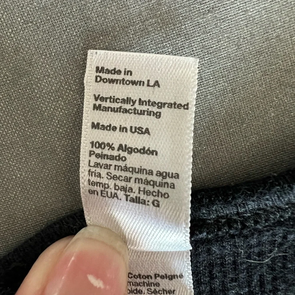 American Apparel UNCAGED MMA Ribbed Tank Top Black Skull Graphic Made USA L - Picture 8 of 8